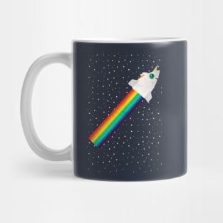 Unicorn Rainbow Rocket Mug